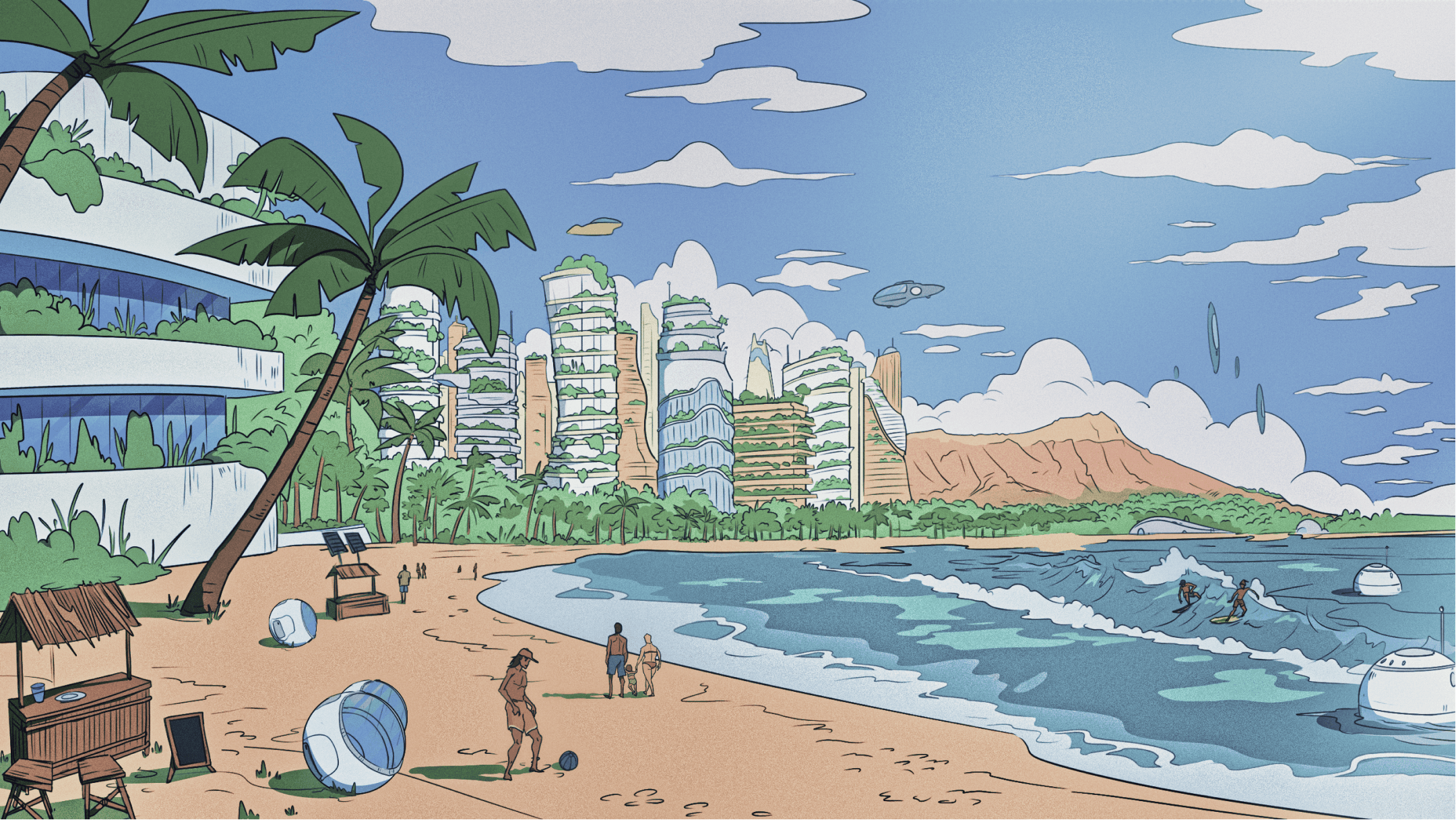 Solarpunk Waikiki